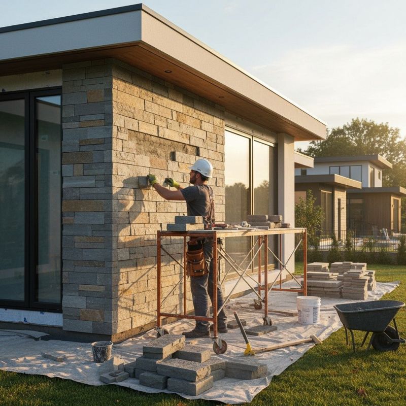 Stone Siding Installation